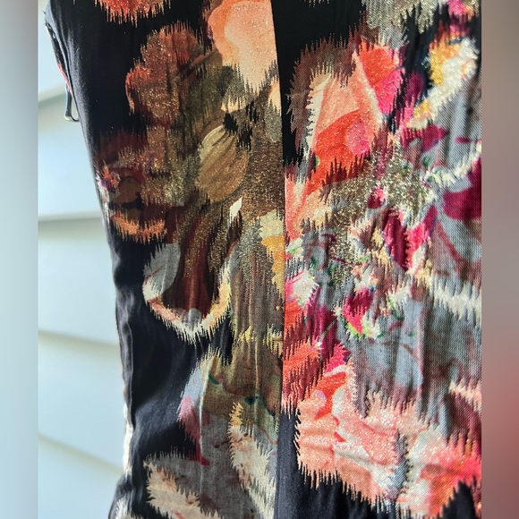 ANTHROPOLOGIE Leifsdottir “Adelita” Brocade Floral Metallic Dress, Size 6 - Picture 12 of 15